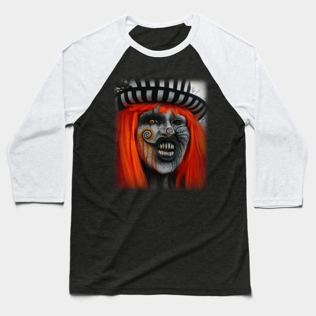 Snippy The Clown Baseball T-Shirt by Stryking Designs